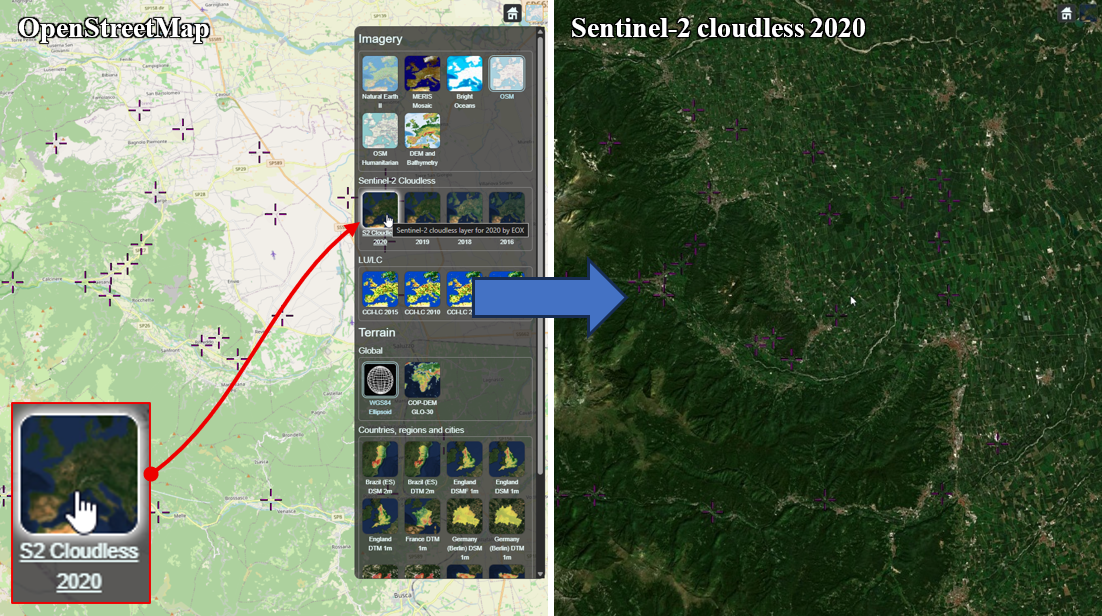 Base map picker