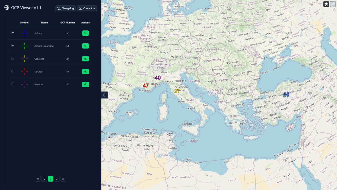 Overview of the GCP Viewer platform